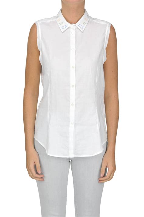 dolce gabbana camicia senza maniche|Camicie e bluse senza maniche da donna .